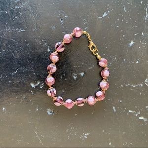 Purple Flower Italian Bracelet